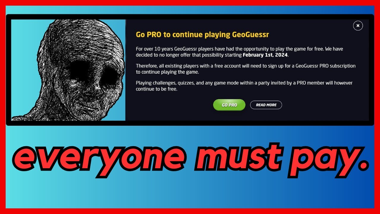 GeoGuessr is No Longer Free to Play... - YouTube Geoguessr free